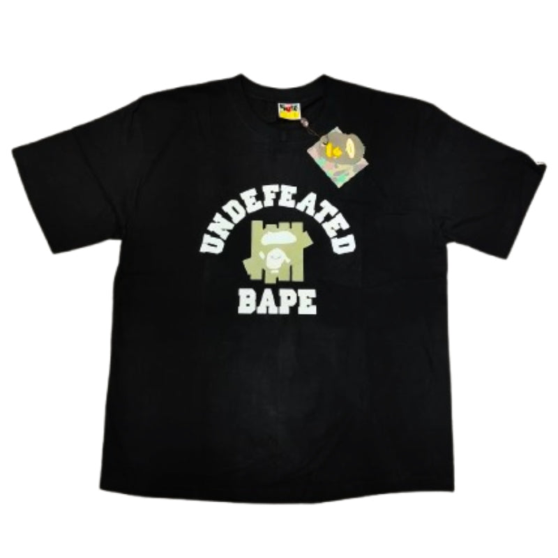 Pronta Entrega - Camiseta BAPE x Undefeated College Preta