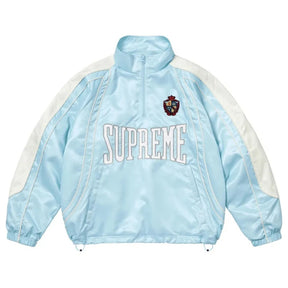 Jaqueta Supreme Satin Piping Pullover Light Blue