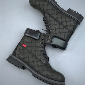 Bota Timberland x Supreme Diamond Plate 6" Premium Waterproof Black