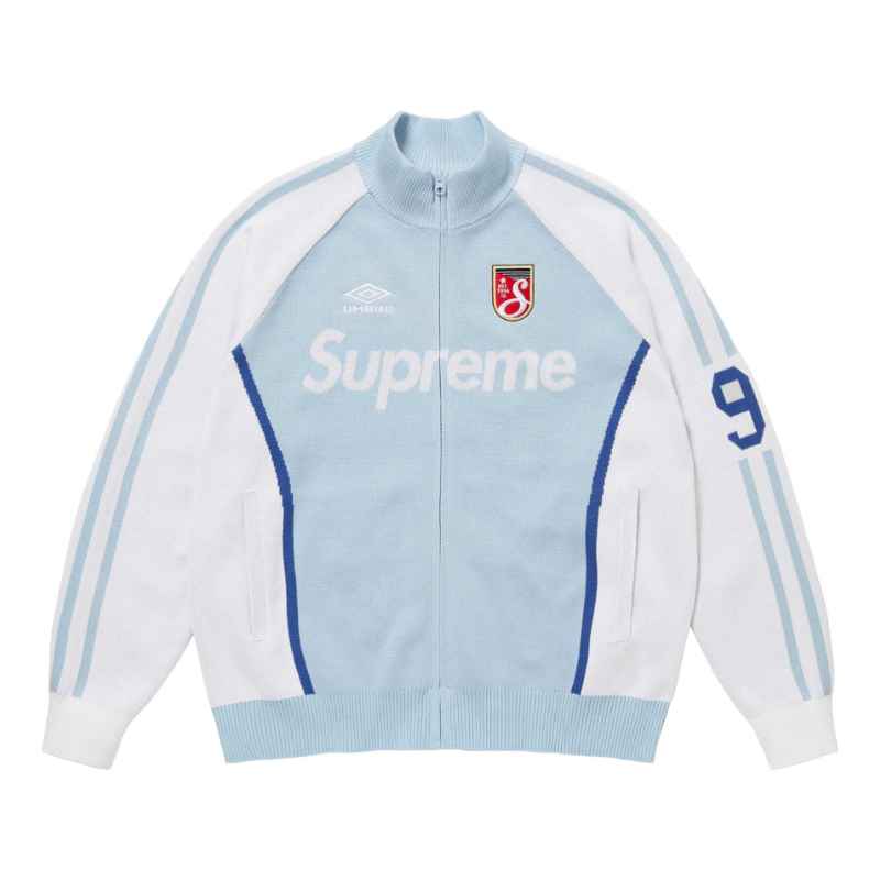 Jaqueta Supreme x Umbro Zip Up Light Blue