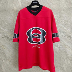 Camiseta Balenciaga American Football Logo print Red