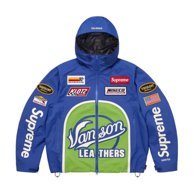 Jaqueta Supreme x Vanson GORE-TEX Shell Royal