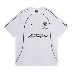 Pronta Entrega - Camiseta Balenciaga Lamborghini Soccer Branca