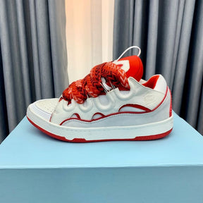Lanvin Curb White Red