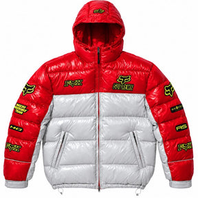 Jaqueta Supreme x Fox Racing Shiny Down Puffer White