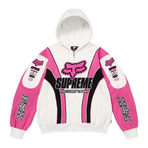 Jaqueta Supreme x Fox Racing Zip Up Hooded Pink