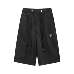 Pronta Entrega - Bermuda Prada Stripe Logo Preto