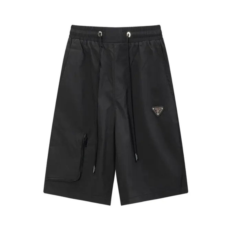 Pronta Entrega - Bermuda Prada Stripe Logo Preto