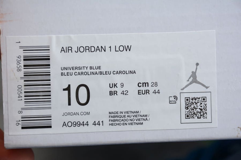 Jordan 1 Low UNC