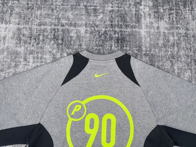 Moletom Palace x Nike Crewneck Total P90 Cinza