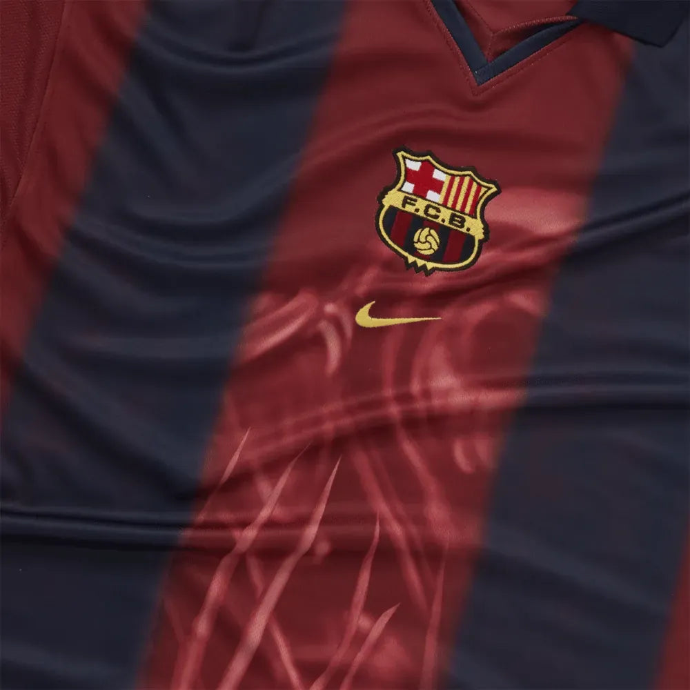 Camiseta FC Barcelona x Travis Scott x Travis Scott Retro 2000/01 Home Skeleton