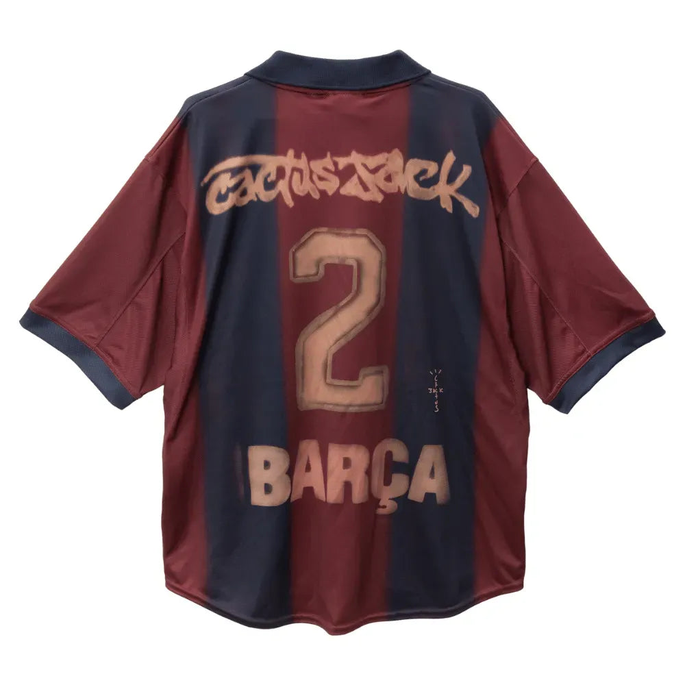Camiseta FC Barcelona x Travis Scott x Travis Scott Retro 2000/01 Home Skeleton