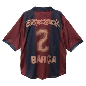 Camiseta FC Barcelona x Travis Scott x Travis Scott Retro 2000/01 Home Skeleton