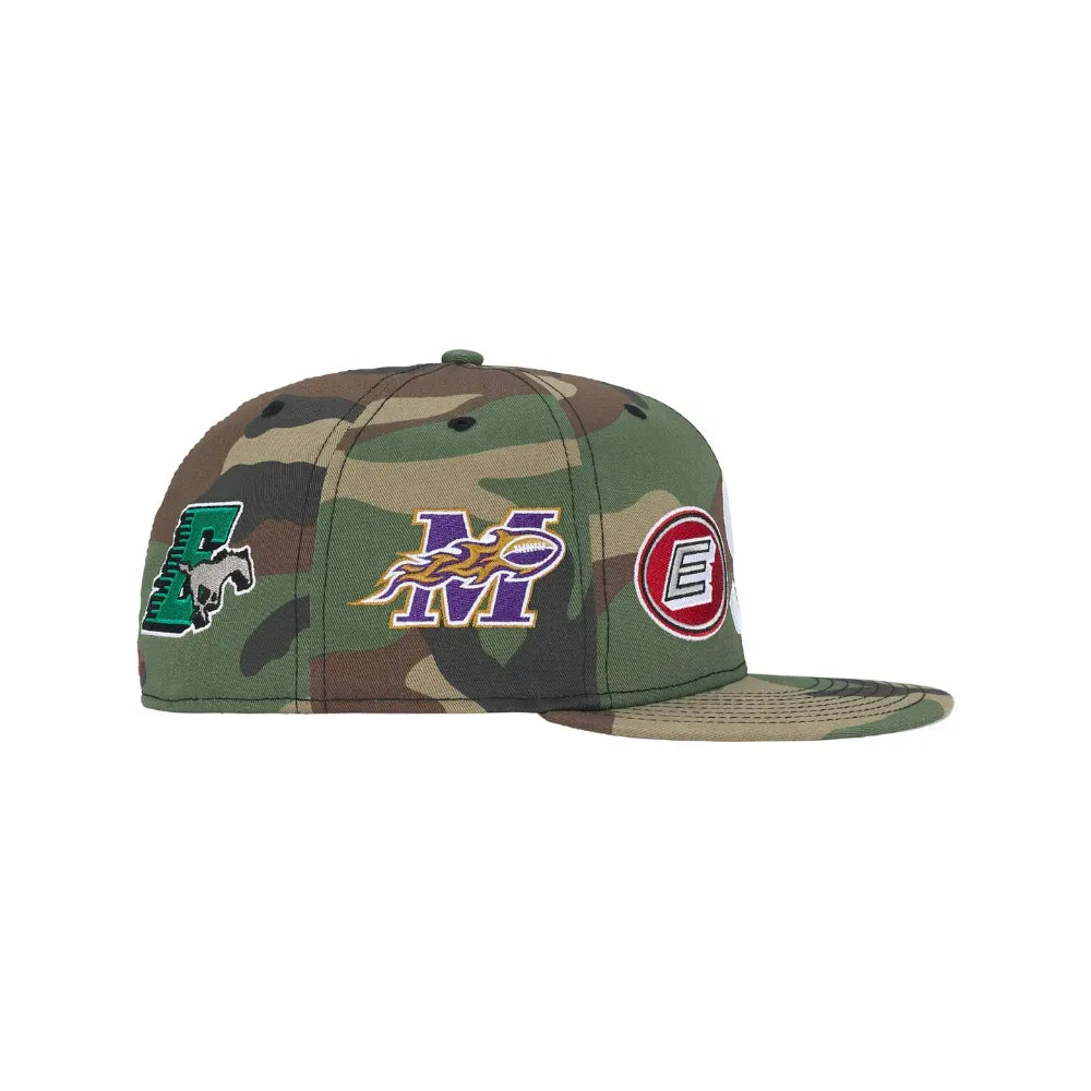 Boné New Era x Supreme Mascots S Logo Woodland Camo
