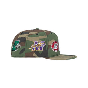 Boné New Era x Supreme Mascots S Logo Woodland Camo