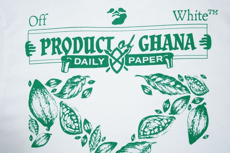 Camiseta Off-White x Daily Paper x Surf Ghana White