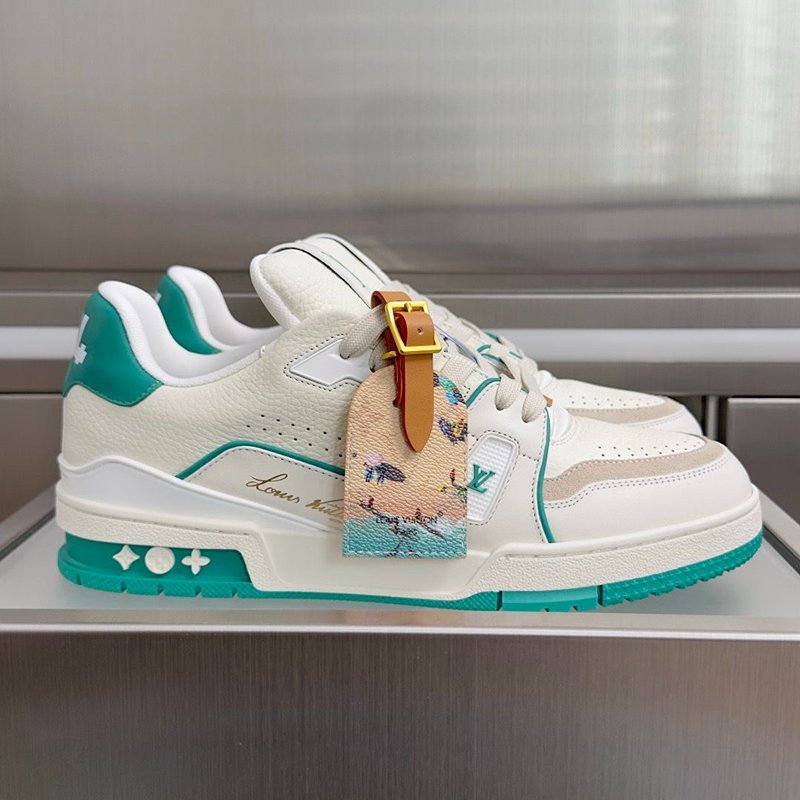 Louis Vuitton LV Trainer White Blue