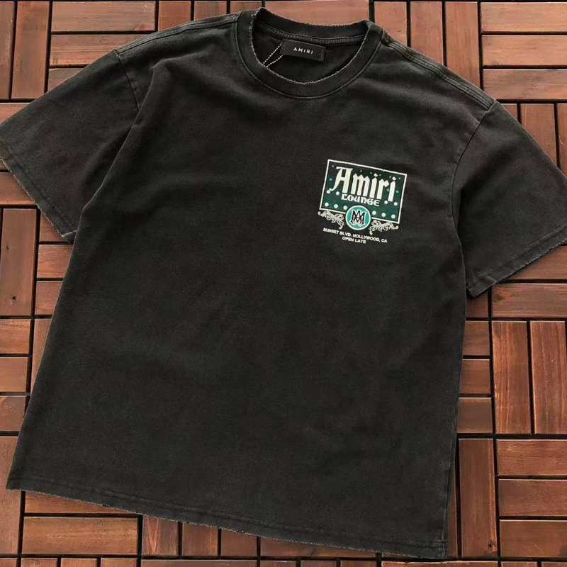 Camiseta Amiri Lounge Vintage Crystal