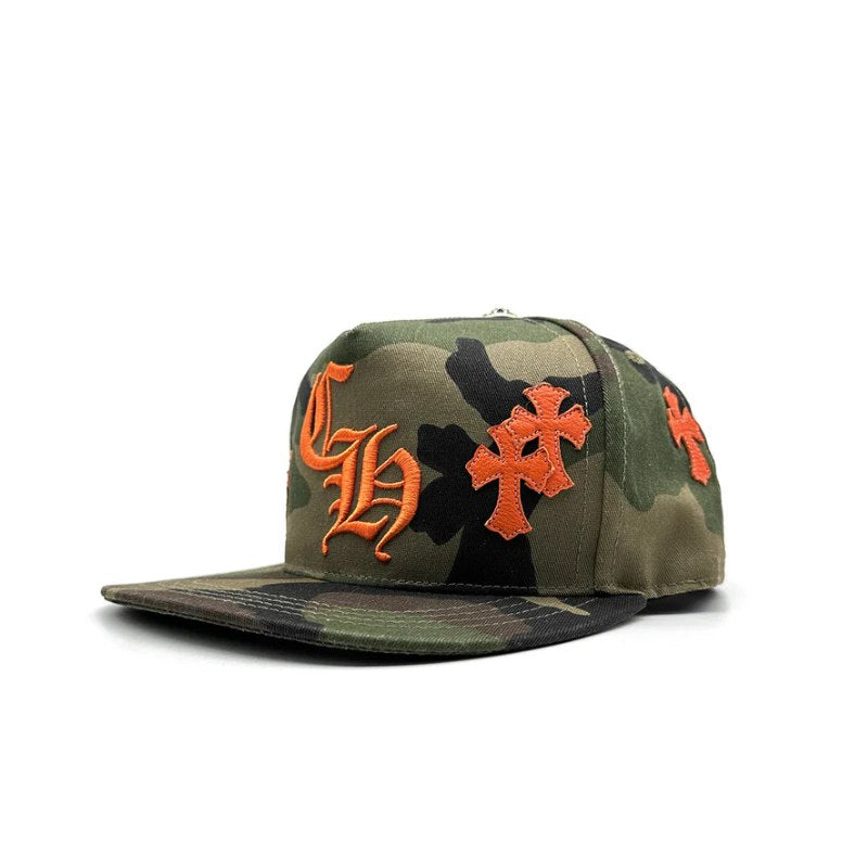 Pronta Entrega - Boné Chrome Hearts Embroidered Cross Logo Camuflado