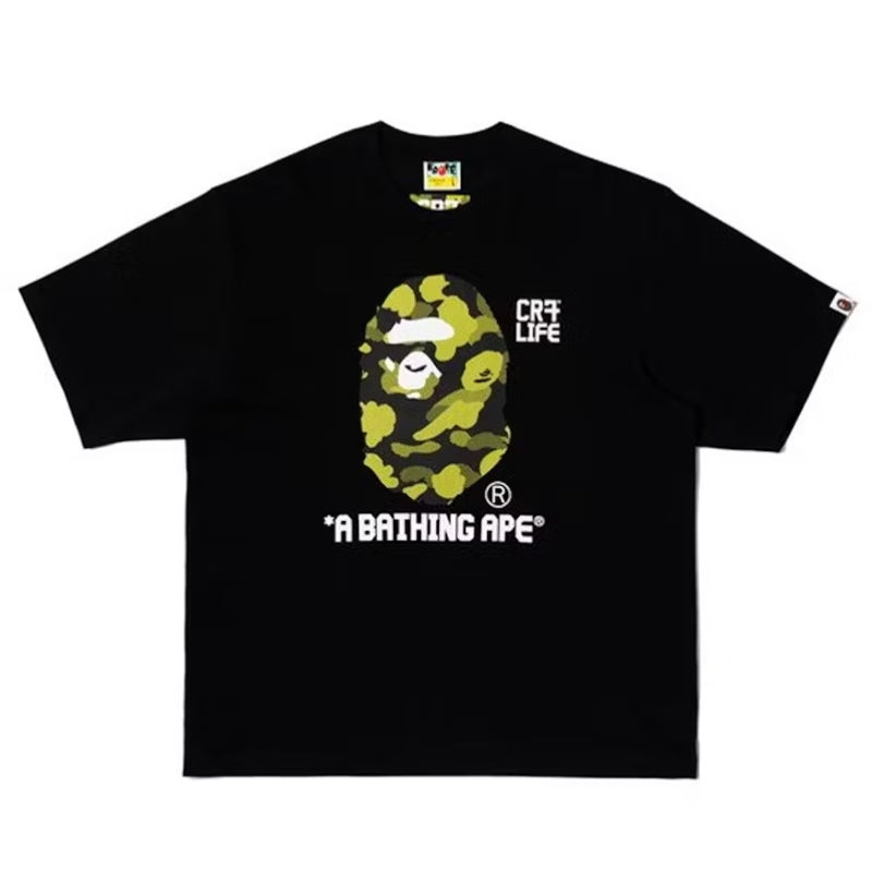 Camiseta BAPE x CR7Life Big Ape Head Preta