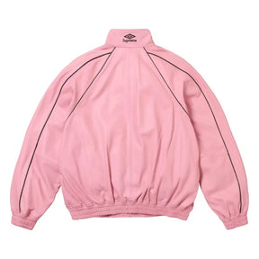 Jaqueta Supreme x Umbro Leather Track Pink