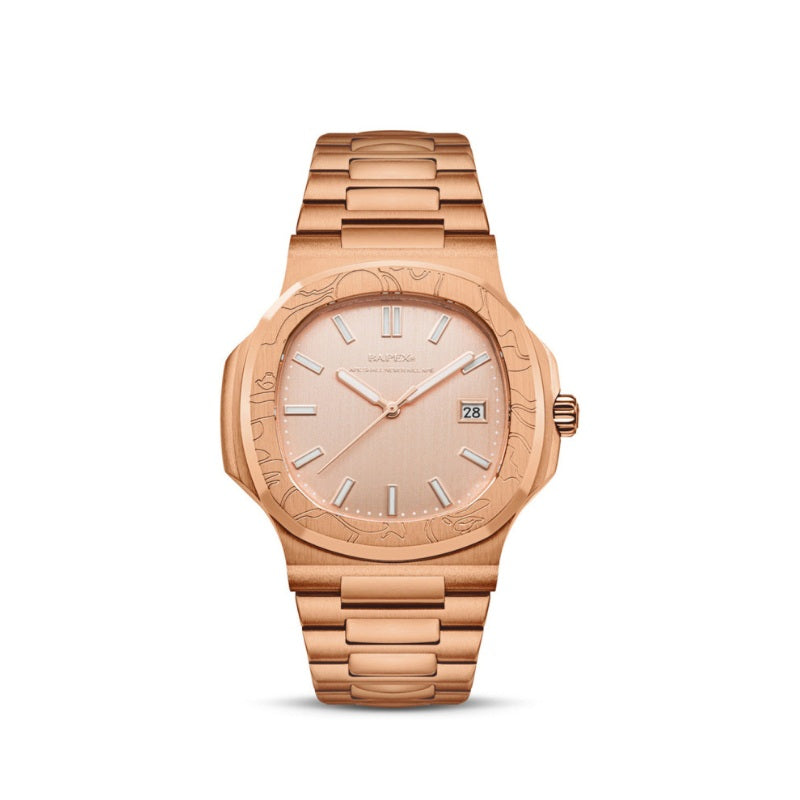 Relógio A Bathing Ape Bapex Type 10 Rose Gold