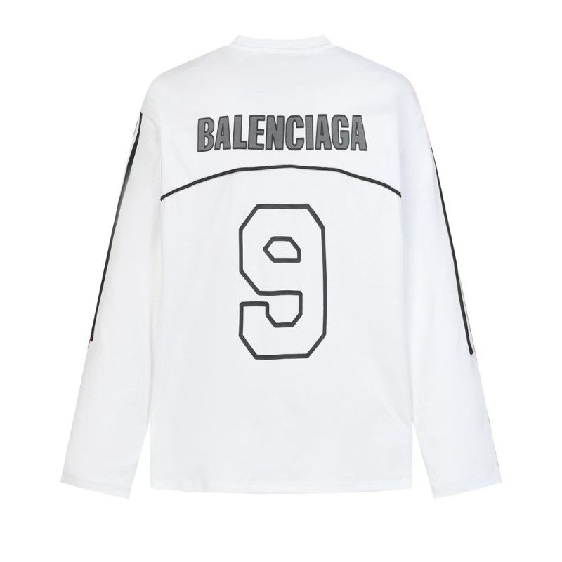Camisa Balenciaga 1917 Logo "9" Branca