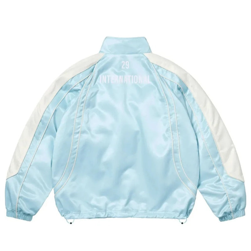 Jaqueta Supreme Satin Piping Pullover Light Blue