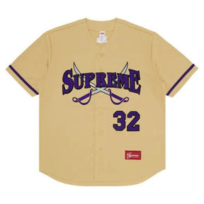 Camiseta Supreme Swords Baseball Jersey Gold