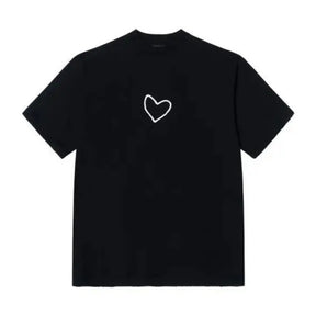 Camiseta Balenciaga Oversized Lovey  Fit in Preta