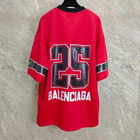 Camiseta Balenciaga American Football Logo print Red