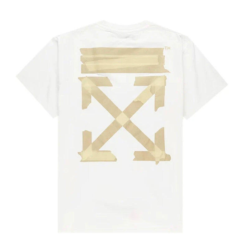 Pronta Entrega - Camiseta Off-White Tape Arrows Branca