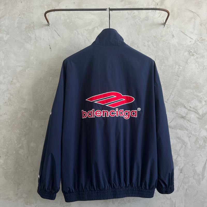 Jaqueta Balenciaga 3B Football Logo Track Azul
