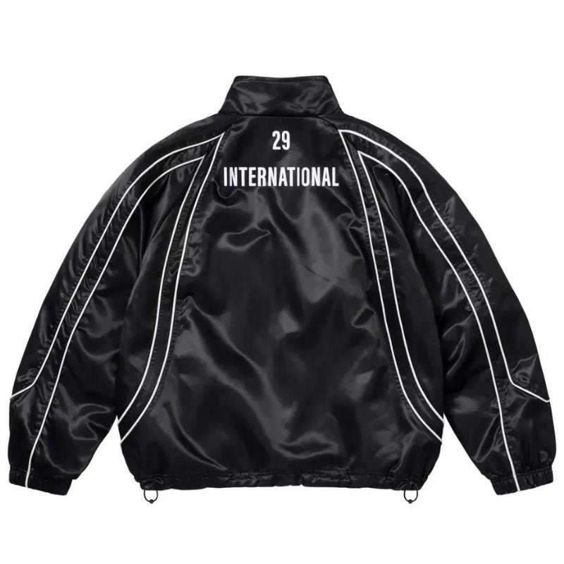 Jaqueta Supreme Satin Piping Pullover Black