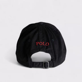 Boné Polo Ralph Lauren Black Red