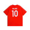 Pronta Entrega - Camiseta Balenciaga Milano #10 Soccer Jersey Oversized Red