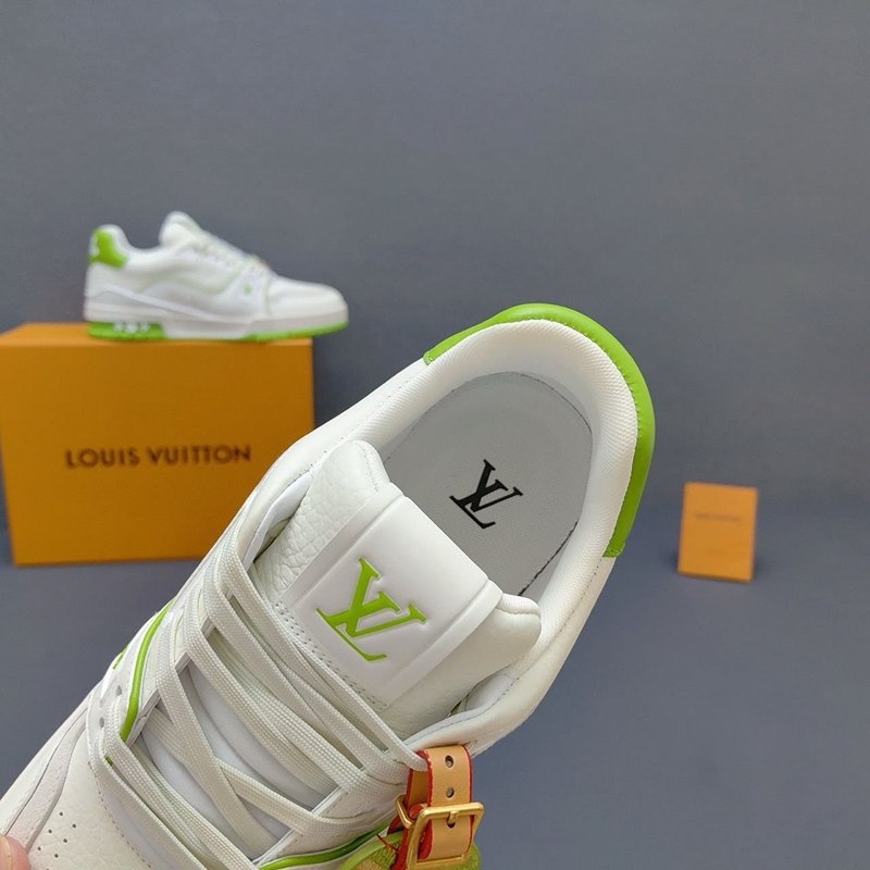 Louis Vuitton LV Trainer White Green