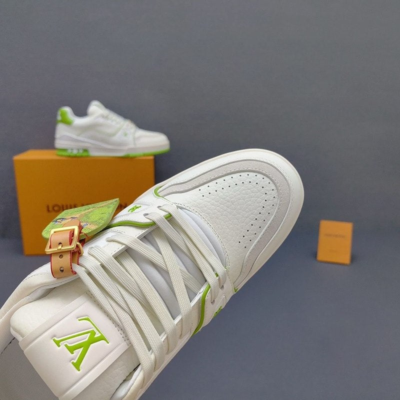 Louis Vuitton LV Trainer White Green