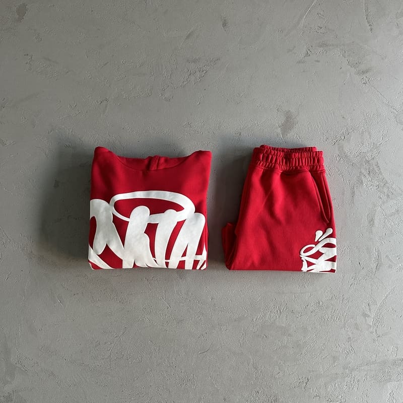 Conjunto Team Syna Hood Twinset Red