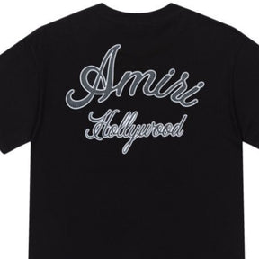 Pronta Entrega - Camiseta Amiri Hollywood Logo Preta