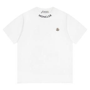 Pronta Entrega - Camiseta Moncler Embroidered Logo Branca