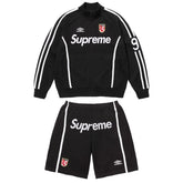 Conjunto Supreme x Umbro Zip Up Black