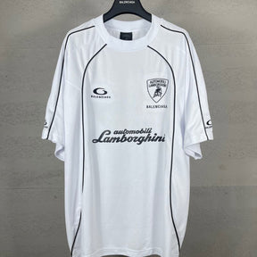 Pronta Entrega - Camiseta Balenciaga Lamborghini Soccer Branca