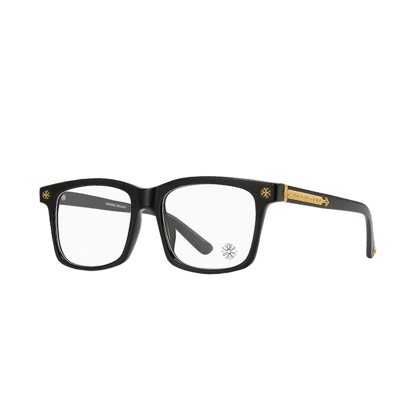 Óculos Chrome Hearts Cross Black Gold