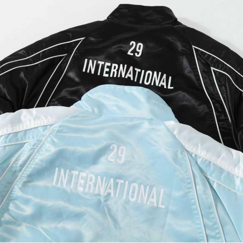 Jaqueta Supreme Satin Piping Pullover Light Blue