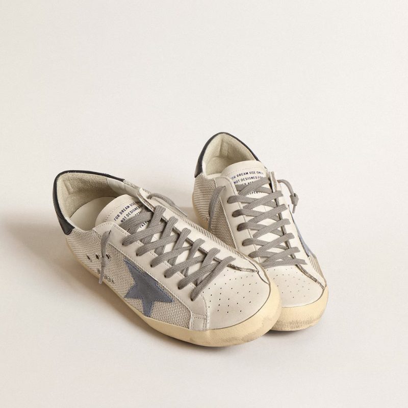 Golden Goose Super-Star light silver Blue