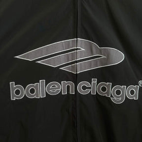 Jaqueta Balenciaga 3B Football Logo Track Preta