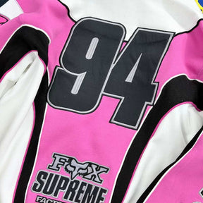 Jaqueta Supreme x Fox Racing Zip Up Hooded Pink