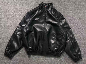 Jaqueta Supreme x Umbro Leather Track Black