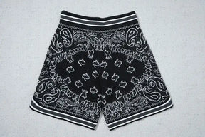 AMIRI Bandana Crochet Basketball Shorts Dark Brown für Damen AMIRI Bandana Crochet Basketball Shorts Dark Brown für Damen